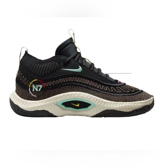 Nike Other - Nike Cosmic Unity 3 'N7' men's basketball shoe in the black, coconut milk